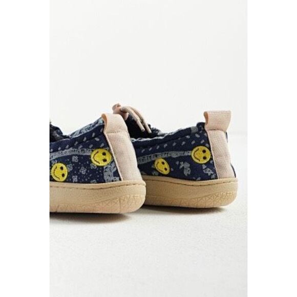 New Urban Outfitters Patchwork Hardsole Slipper Size S - Picture 4 of 10